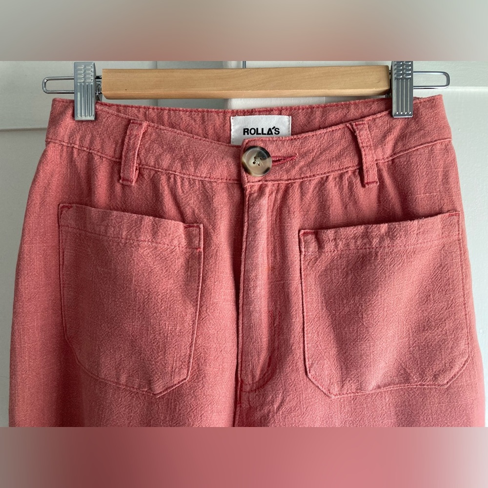 Rolla’s Sailor Ramie Pant in Faded Coral